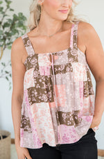 Patches of Beauty Sleeveless Top