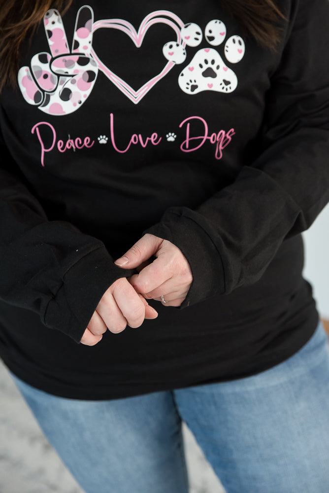 Peace Love Dogs Graphic Tee